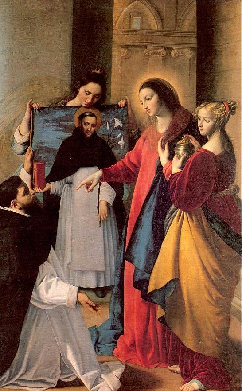 Maino, Juan Bautista del The Virgin Appears to a Dominican Monk in Seriano France oil painting art